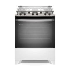 [Regional] Electrolux Fogão 5 bocas Electrolux Branco Efficient Mesa Inox, PerfectCook e VaporBake® (FE5IW) Bivolt
