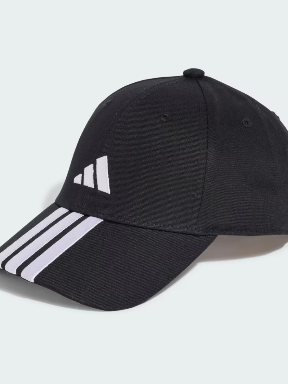 Boné adidas Baseball Três Listras New Logo Black — Único, Novo