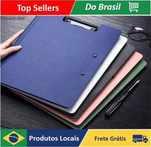 [Grupo de 3] Prancheta com Capa A4 - Neverdie Store