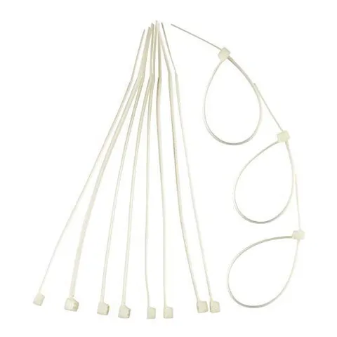Abraçadeira Nylon 2.5x100mm Branca 100un Eda