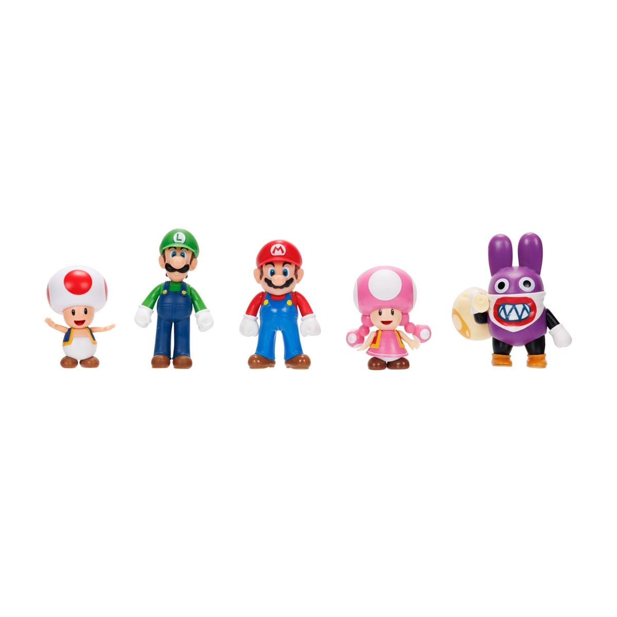 Foto 2 de Super Mario, 5 Bonecos Toad, Luigi, Mario, Toadette, Nabbit