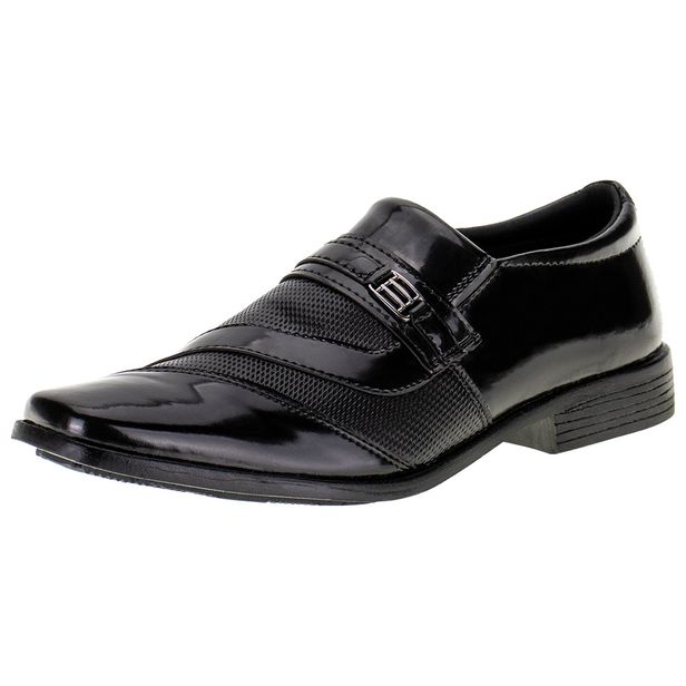 Sapato Masculino Social Polo Start - 825 VERNIZ/PRETO 37
