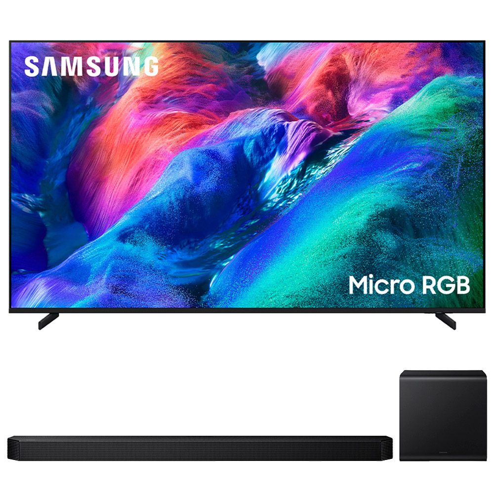 Smart TV Samsung 4K 65" Polegadas R85H 2026 + Soundbar Samsung Série Q com 5.1.2 canais HW-Q800H