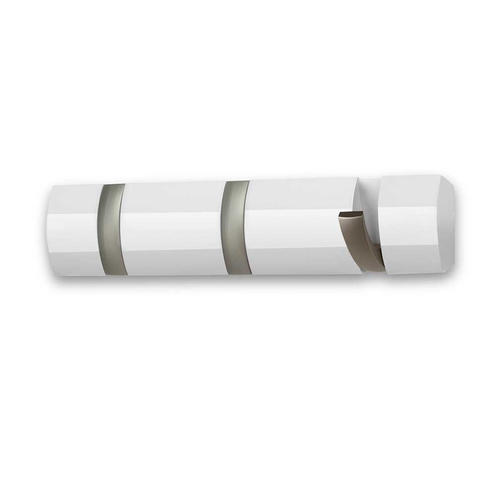 Cabideiro de Parede Flip com 3 Ganchos Branco Umbra