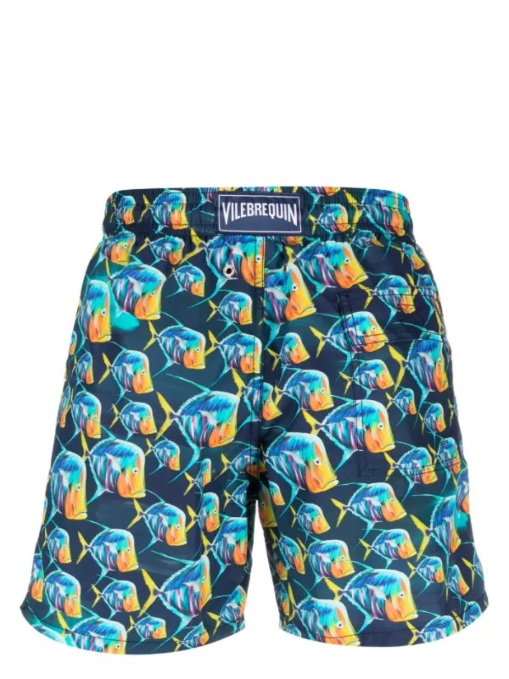 Shorts Vilebrequin Moorea Fish Print Navy — XG, Novo