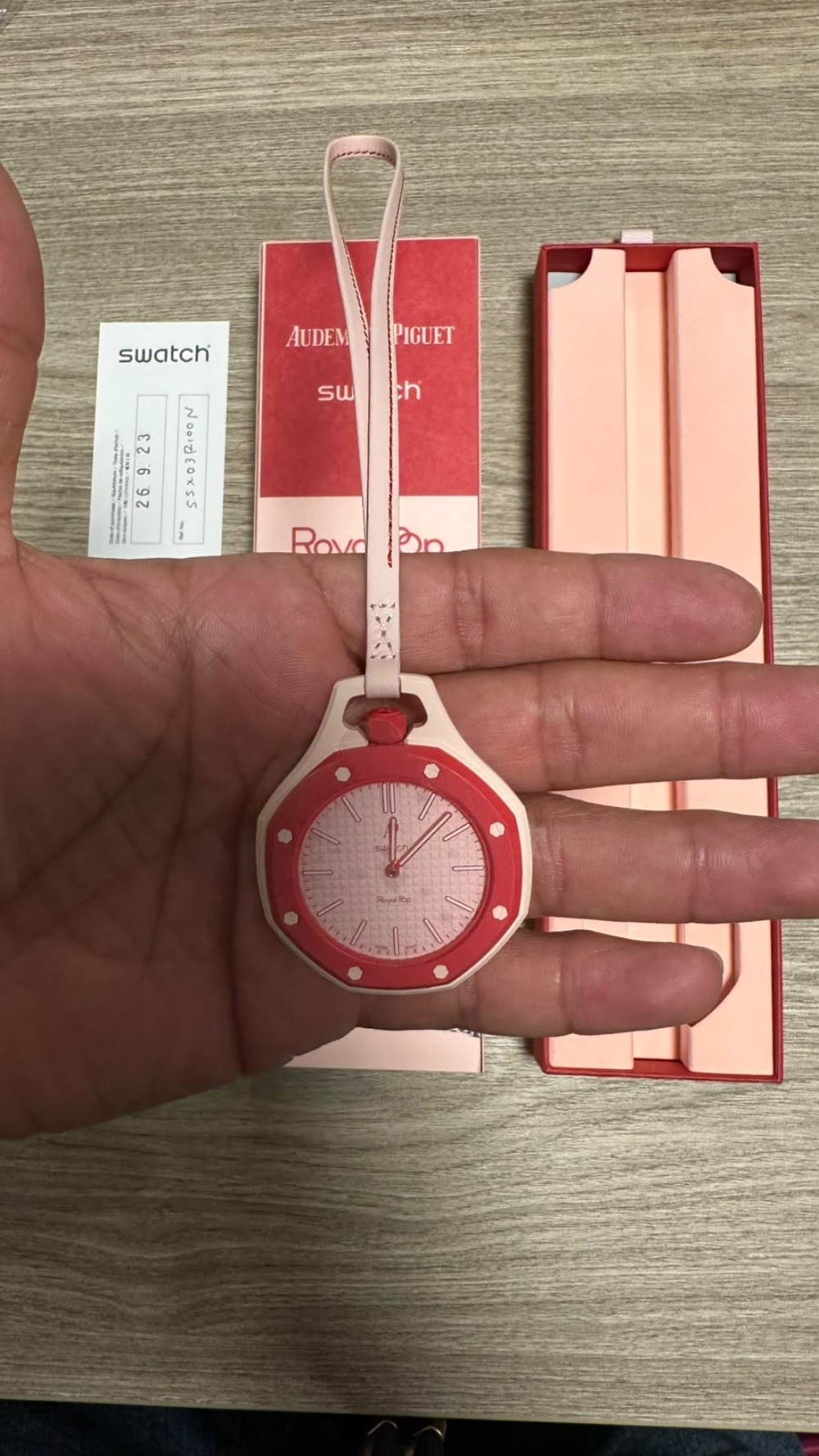 Audemars Piguet x Swatch Relógio Royal Pop OTTO ROSSO 40 mm — Único, Novo