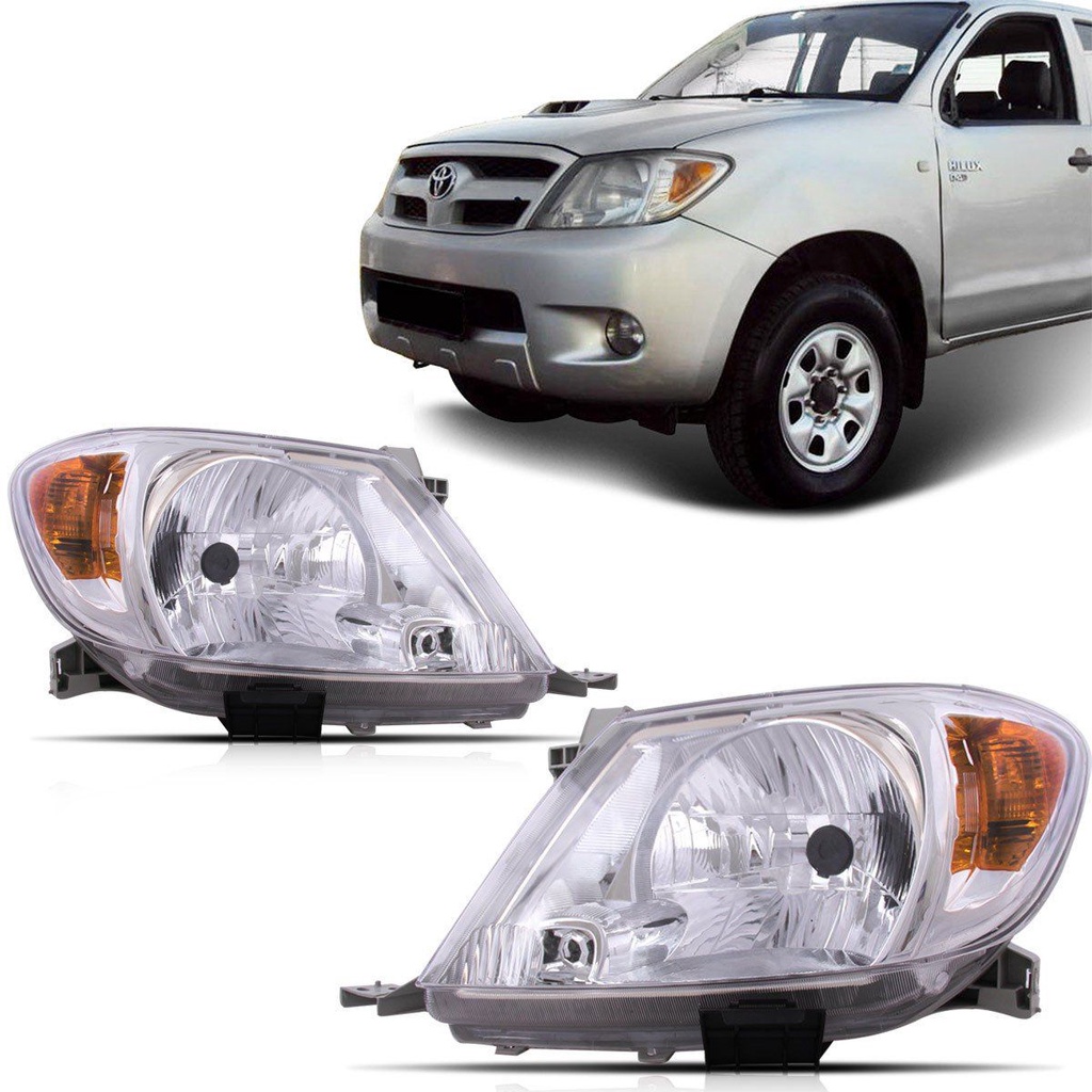 Par Farol Hilux 2005 2006 2007 2008 Cromado