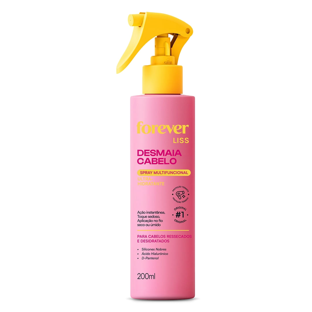 Spray Hidratante Desmaia Cabelo Forever Liss 200ml — Spray Hidratante Desmaia Cabelo Forever Liss 200ml Tamanho