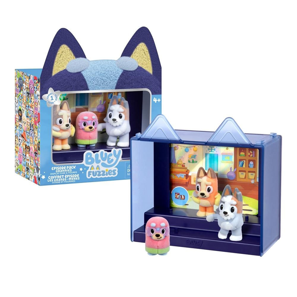 Kit 3 Bonecos Colecionáveis Bluey Fuzzies - Vovós