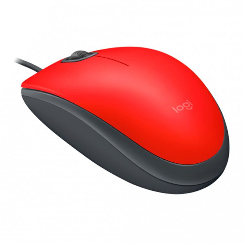 Foto 3 de Mouse Logitech M110 Silent, 1000DPI, 3 Botoes, Vermelho, 910-006755