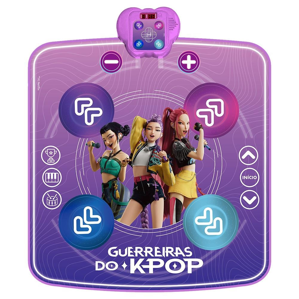 Tapete de Dança Infantil Guerreiras do K-Pop