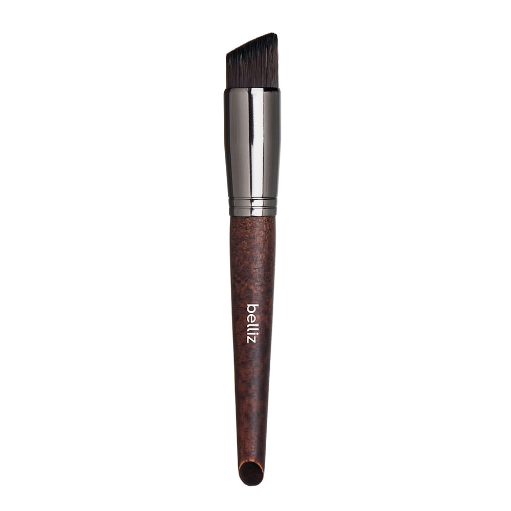 Pincel Chanfrado Kabuki Belliz Wood — 1 Un