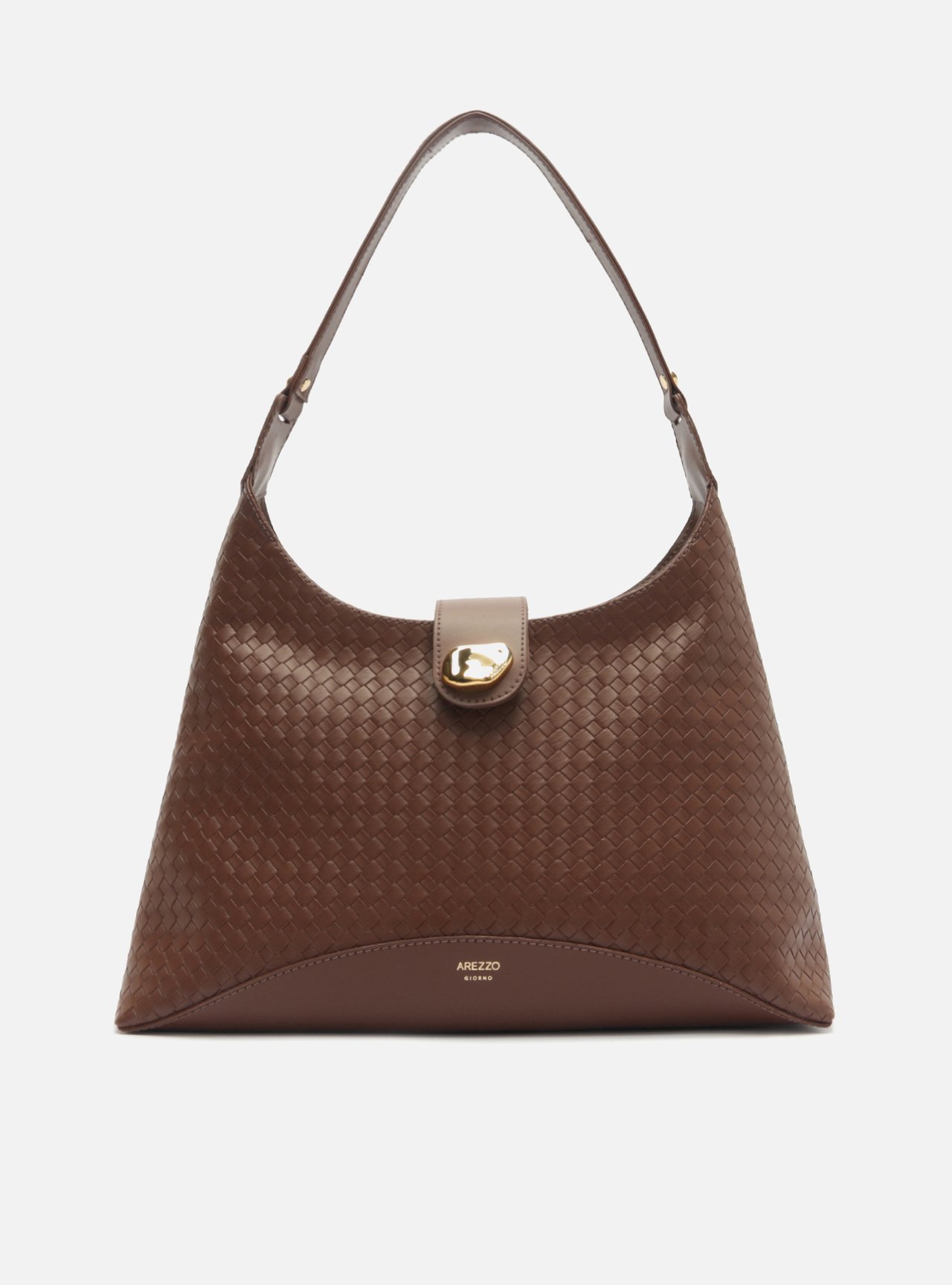 Bolsa Hobo Preta Média Tressê