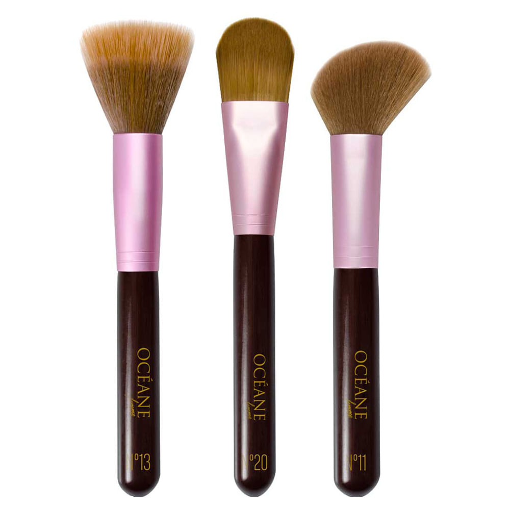 Facial Brushes Océane - Kit de Pincéis Faciais — Kit