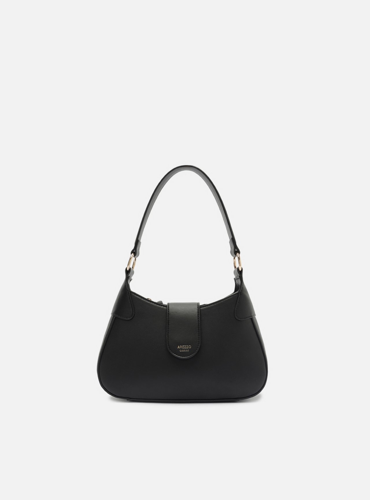 Bolsa Tiracolo Preta Média Alça Corrente