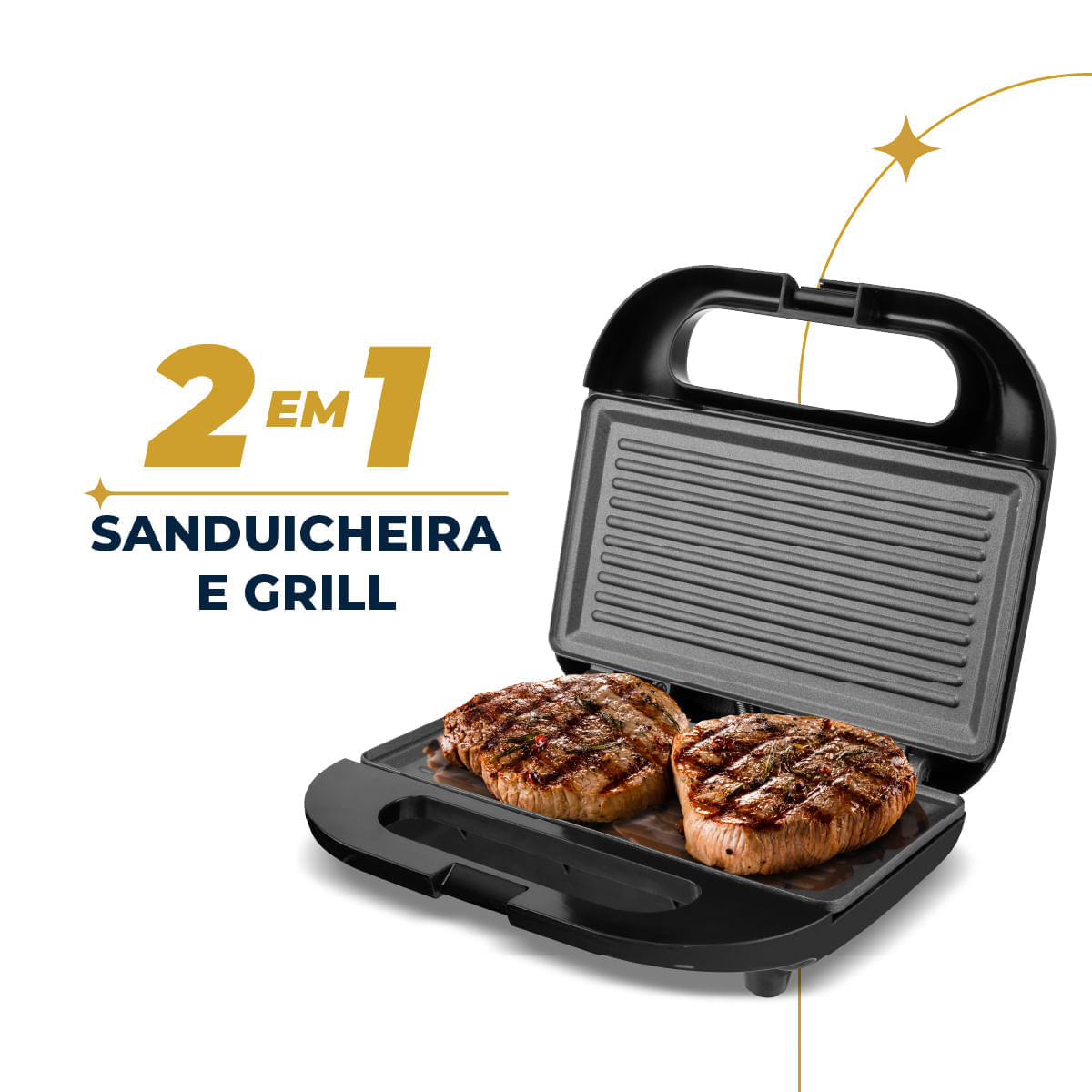 Foto 4 de Sanduicheira e Grill Britânia 2 em 1 750W BGRE01 110