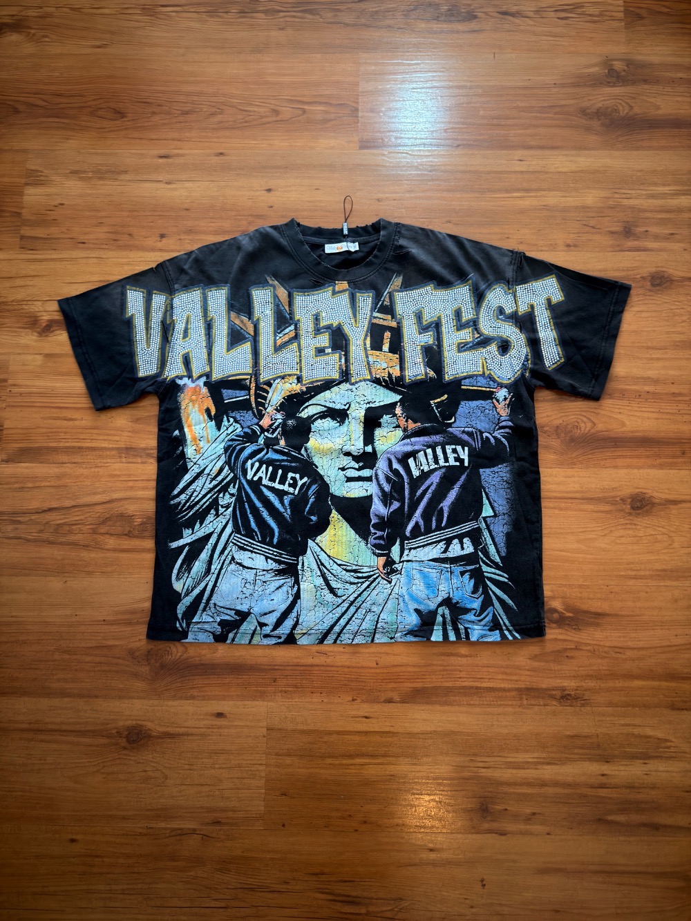 Camiseta Vale Lives Forever Bling Graffiti Black — G, Novo