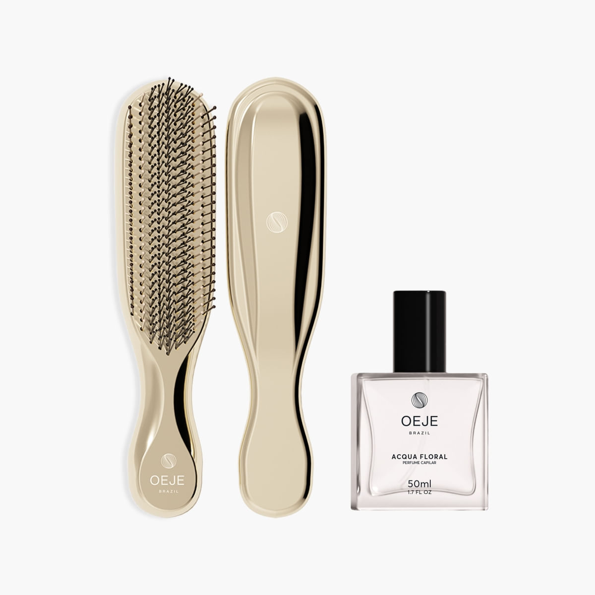 Oeje Brazil Kit Acqua Flora - Perfume Capilar + Escova