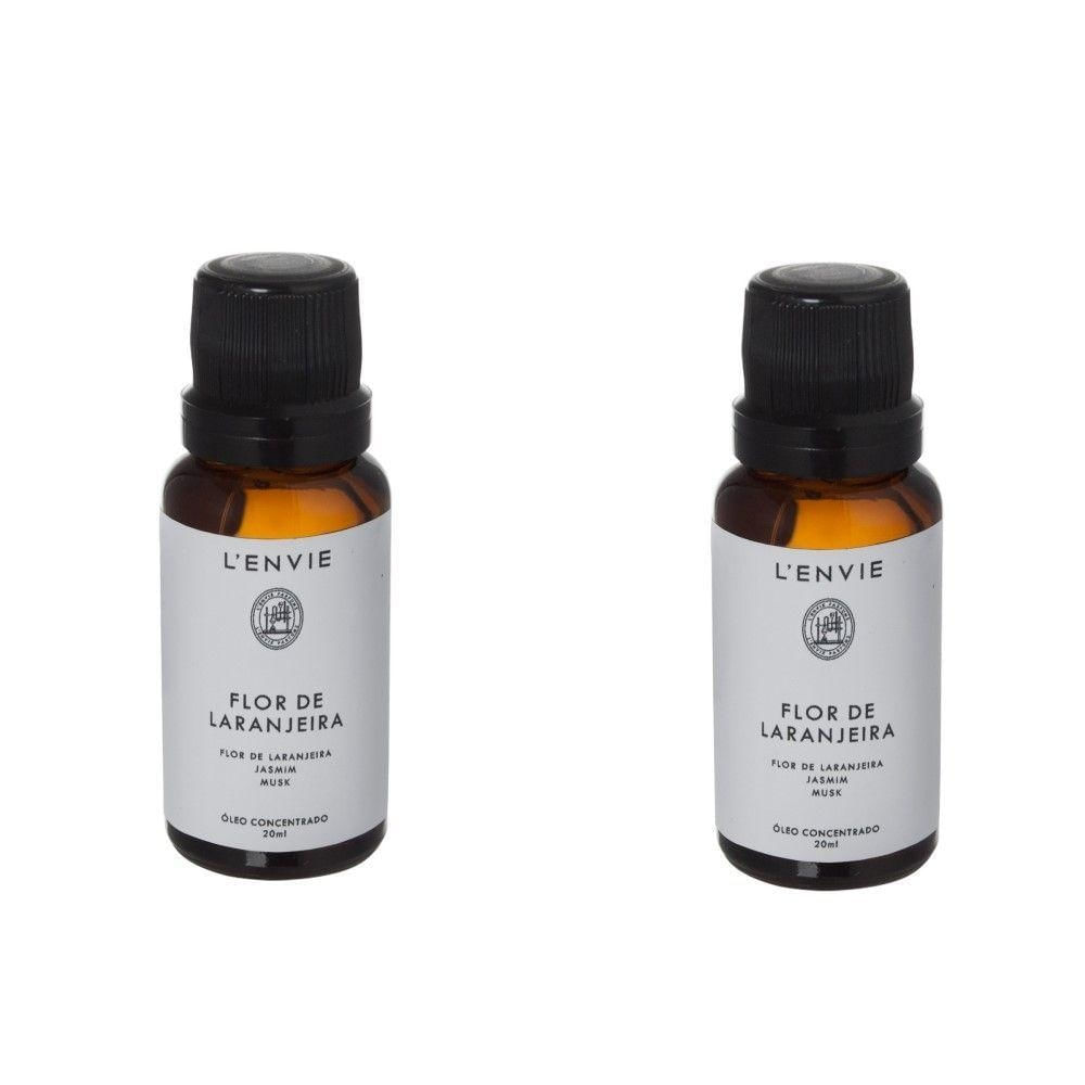 Kit 02 óleos Concentrado Flor De Laranjeira 20ml Lenvie