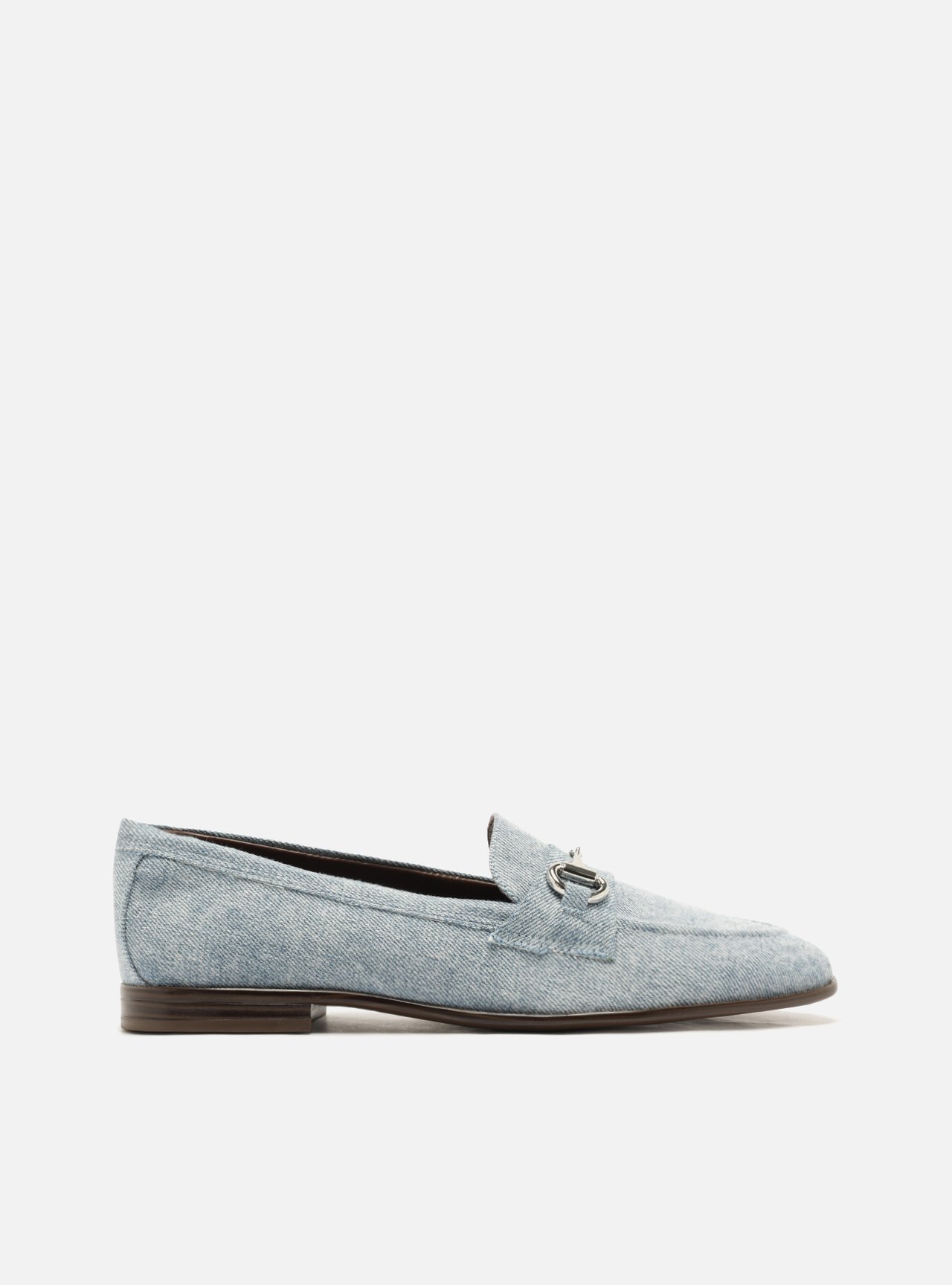 Mocassim Azul Jeans Bico Redondo Bridão