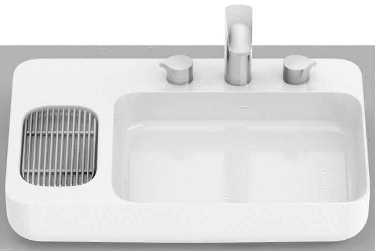 Cuba Infinity de Apoio 600x480cm Branco Roca