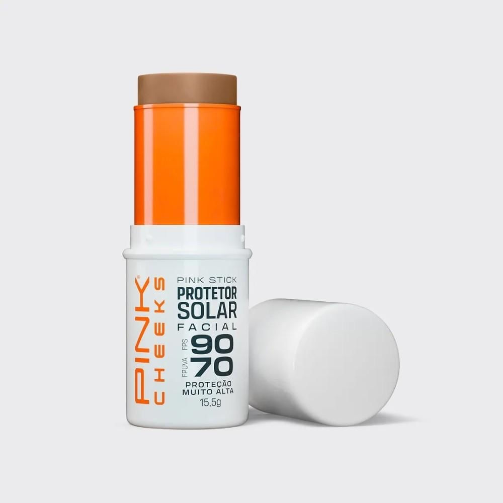 Protetor Facial Pink Stick FPS90 Pink Cheeks 42KM 15,5g