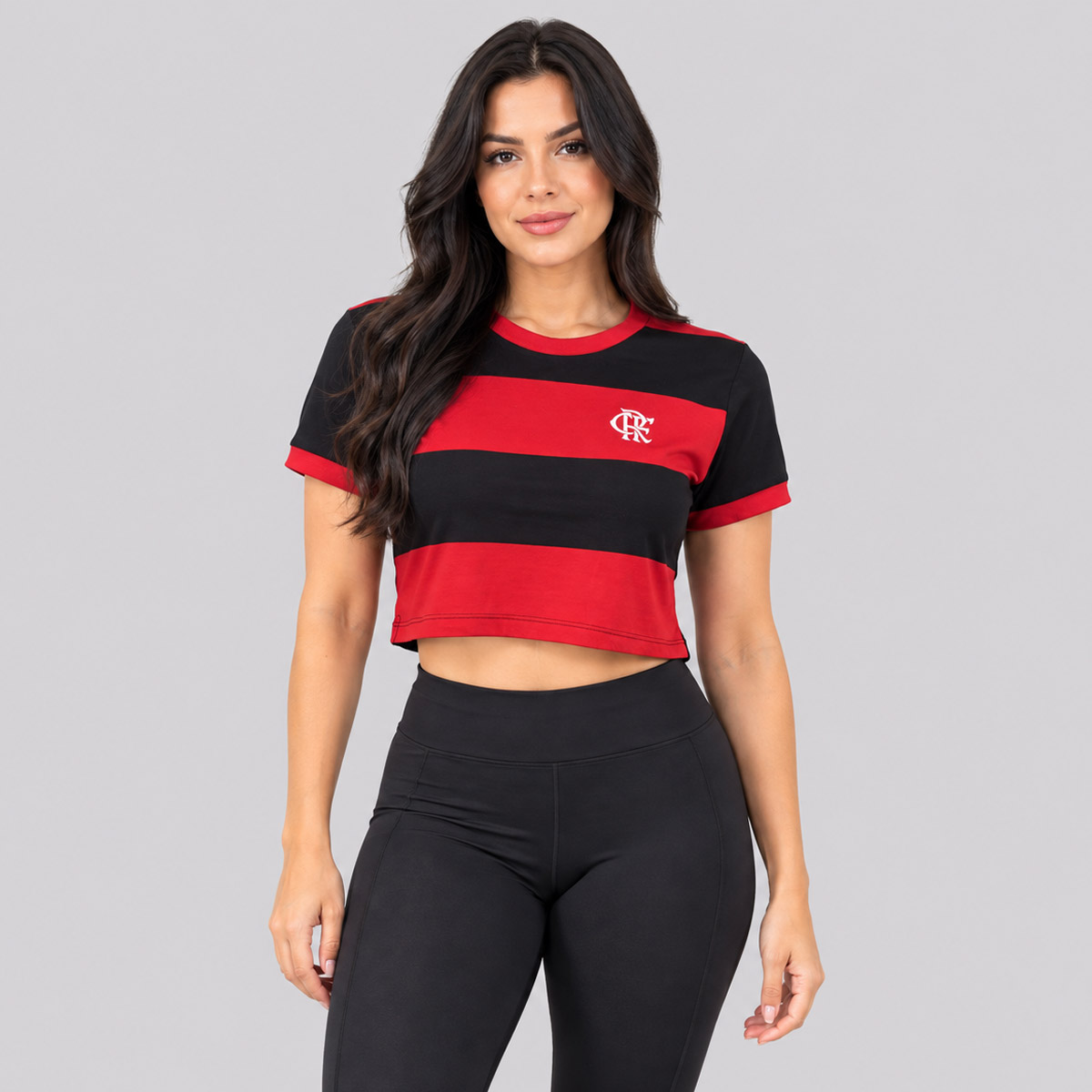 Cropped Flamengo Pisar Feminino Vermelho