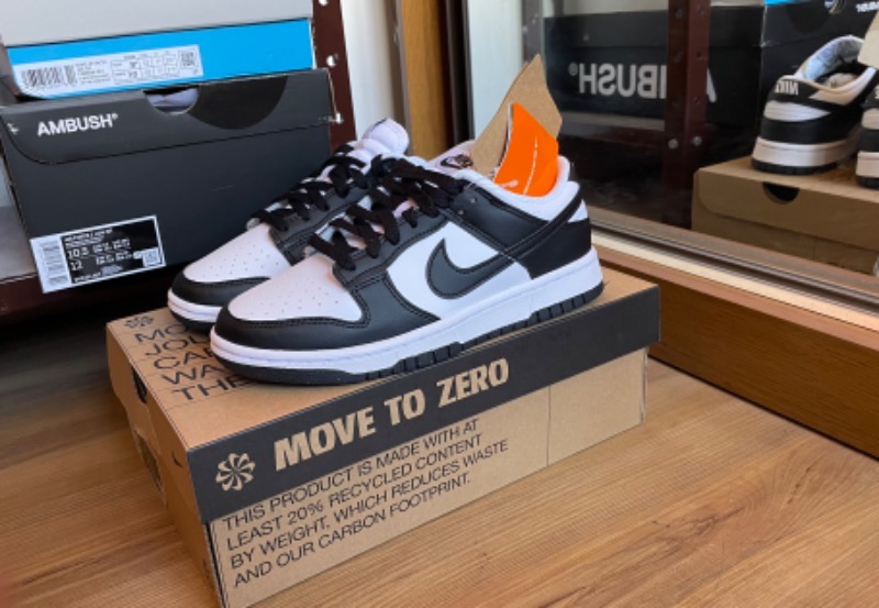 Nike Dunk Low Next Nature Black White — 39, Novo