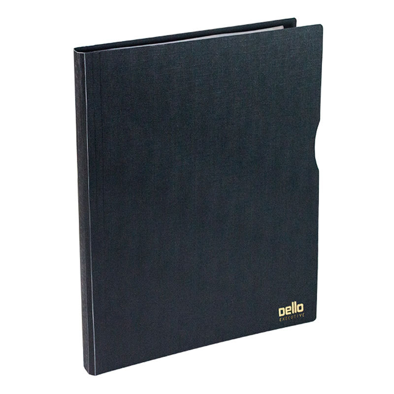 Pasta catálogo A4 com 30 plásticos Executive preto 6056.P Dello