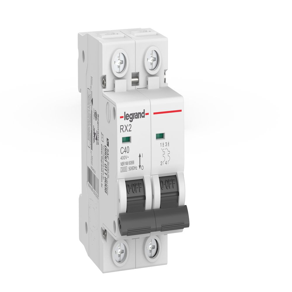 Minidisjuntor Rx2 40A Bipolar 3Ka Curva C Legrand