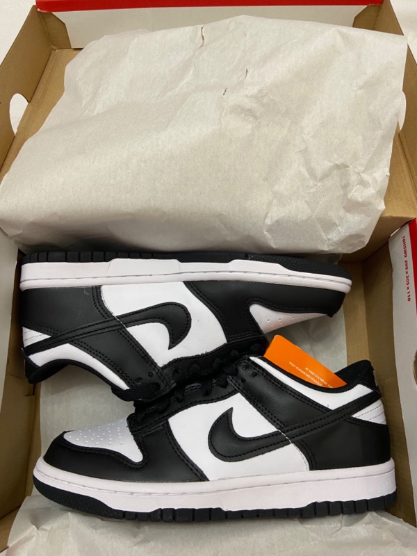 Nike Dunk Low GS Black White Panda — 36, Novo