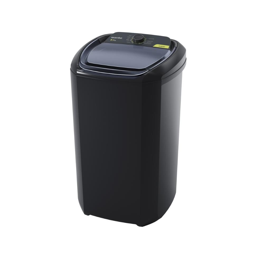 Tanquinho de Lavar Roupas Wanke 8,5kg Super LWBE085T3 Preto 127V