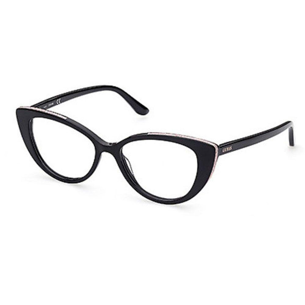 Armação de Óculos de Grau Guess, modelo GU2851, cor 001, tamanho 52