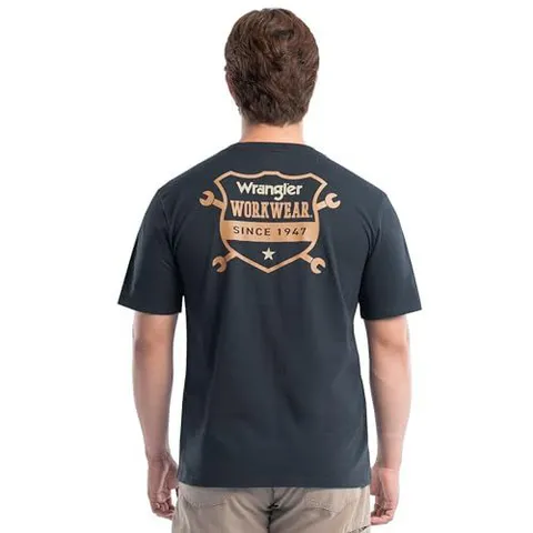 Camiseta Wrangler Algodão Estampada Azul GG