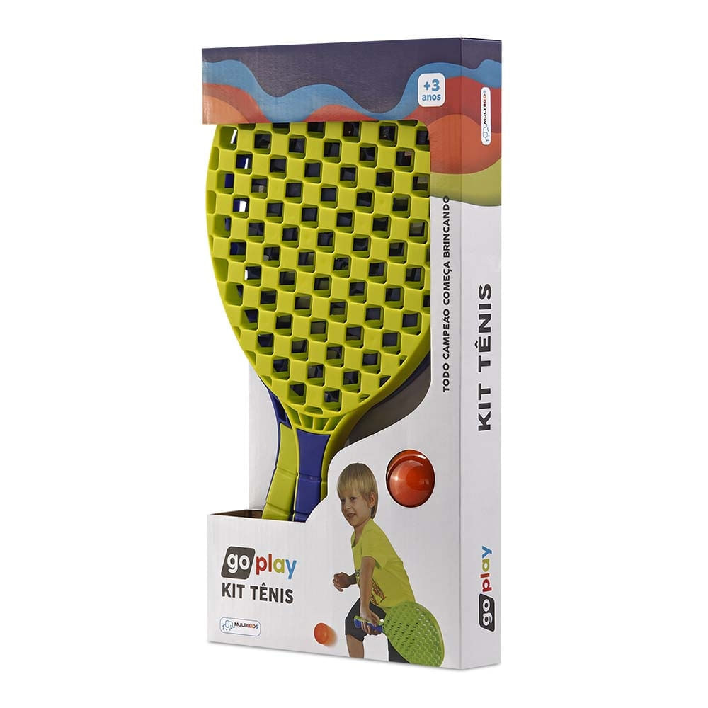 Go Play Kit Tênis com 2 Raquetes e Bolinha Multikids - BR949 BR949