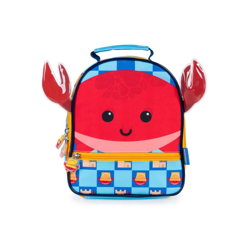 Lancheira Infantil Masculina Pets Caranguejo Azul U / Azul
