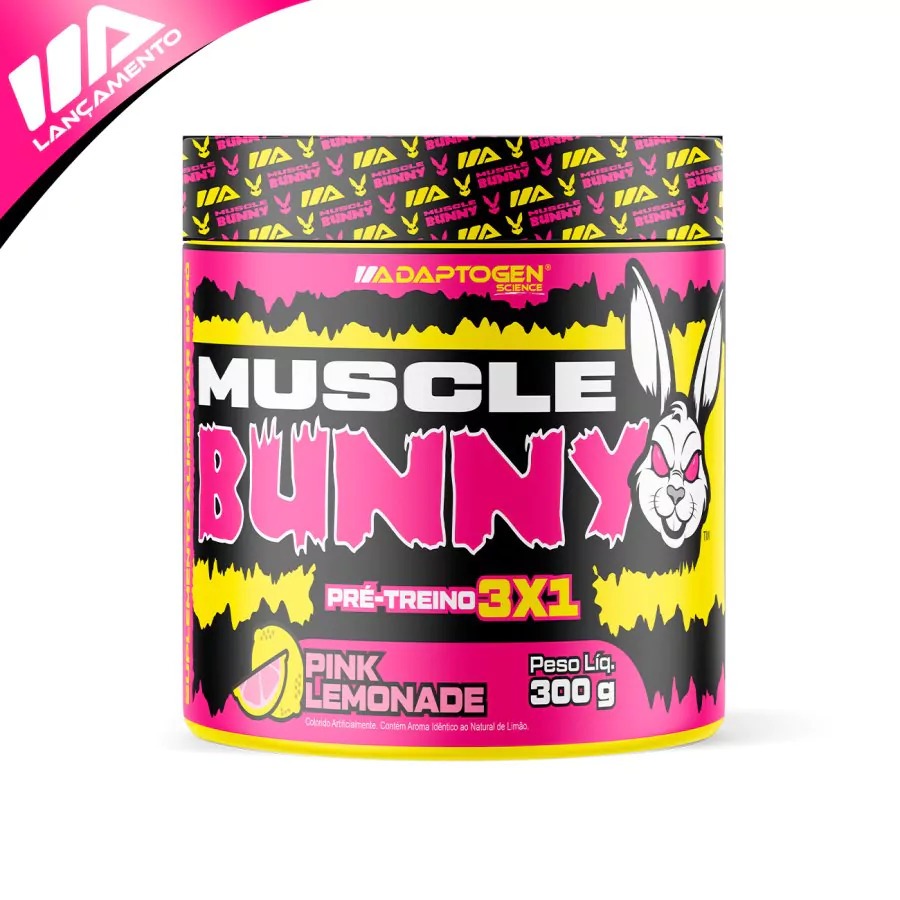 Pré Treino Muscle Bunny com Cafeína 300g Adaptogen Science
