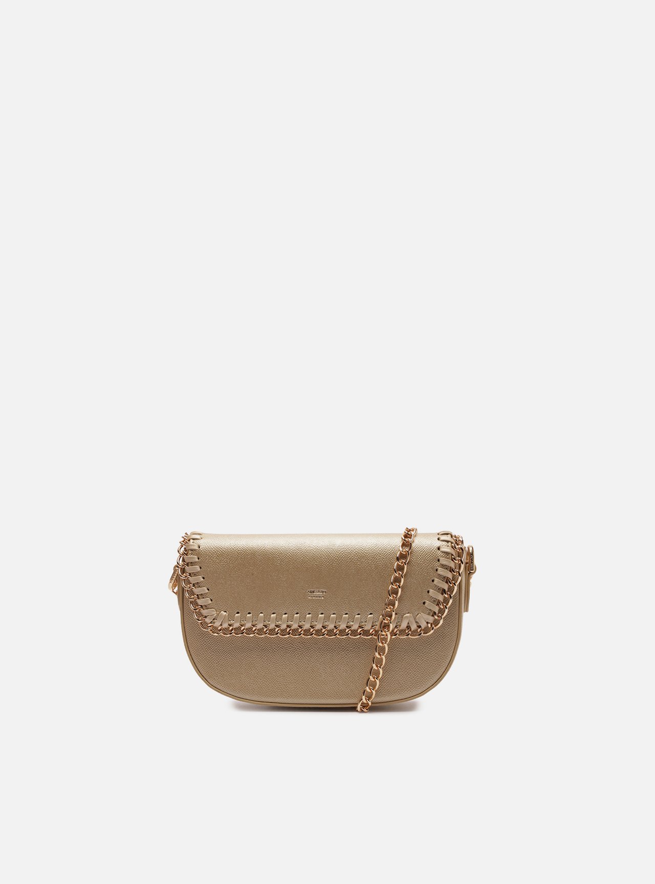 Bolsa Tiracolo Dourada Pequena Corrente
