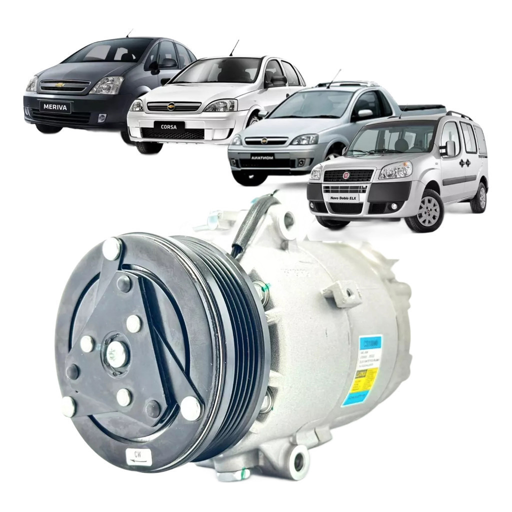 Compressor Ar Meriva 1.4 / 1.8 2003 A 2012 Delphi + Óleo