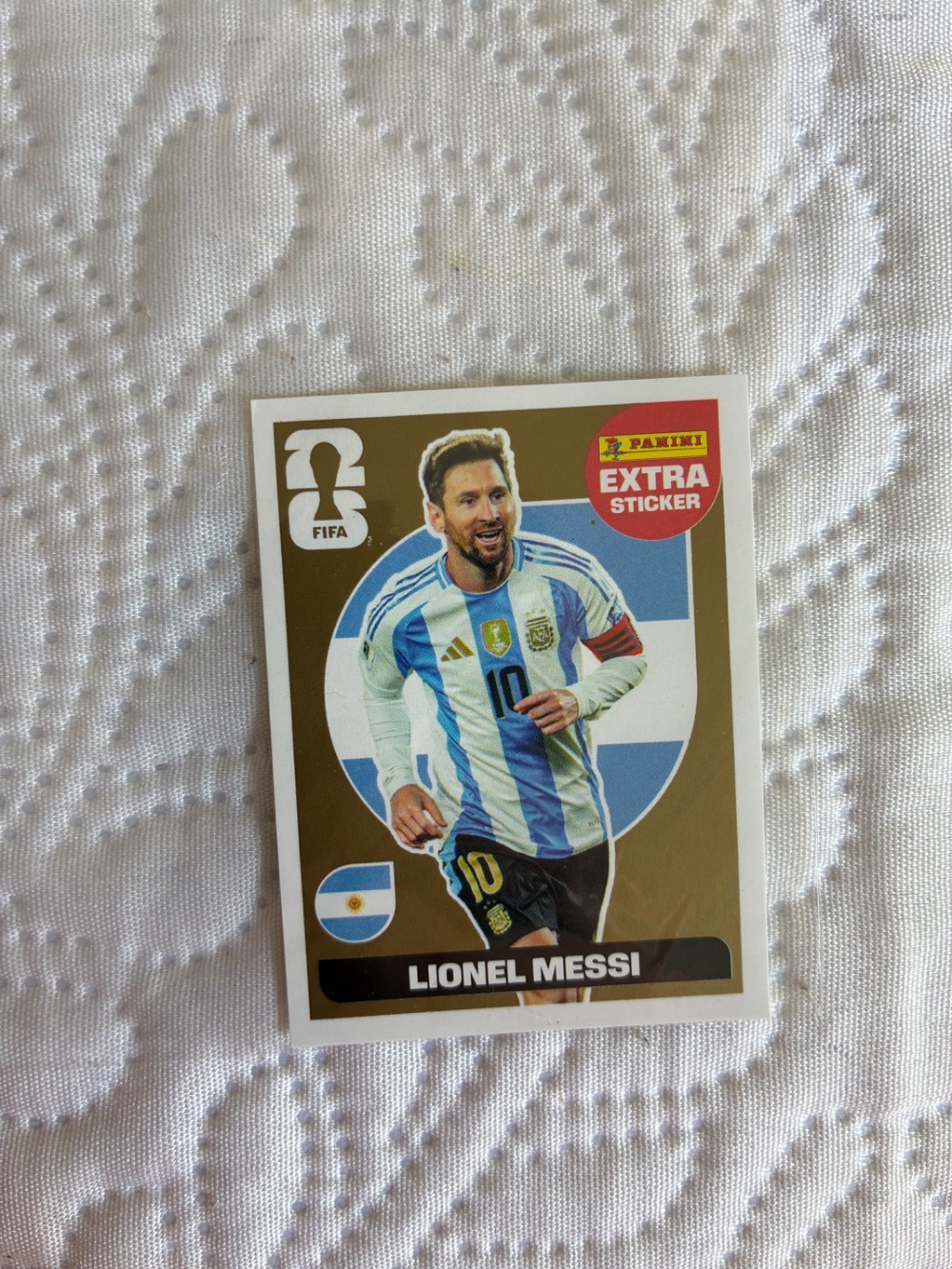 Figurinha Panini Lionel Messi Extra Legend Ouro FIFA World Cup 2026 — Único, Novo