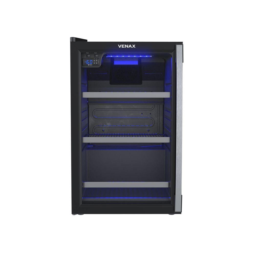 Cervejeira Venax Blue Light 100 Preto Fosco Porta Invertida 220V
