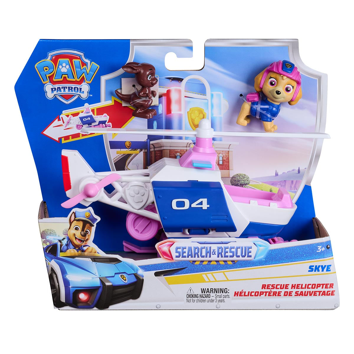 Helicóptero de Resgate da Skye Com Bonecos -Patrulha Canina