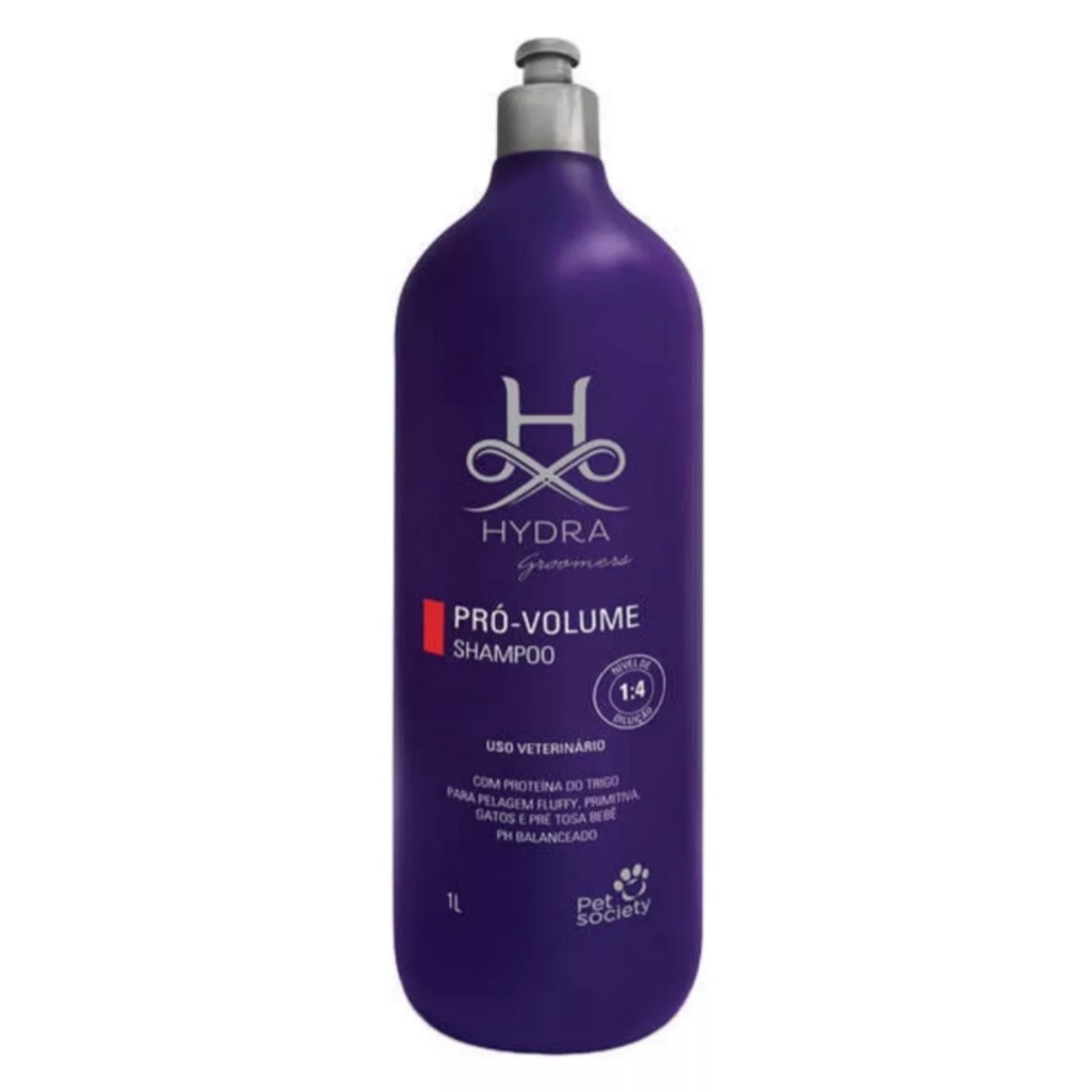 Shampoo Brilho e Volume Pro Volume 1L Hydra Petsociety