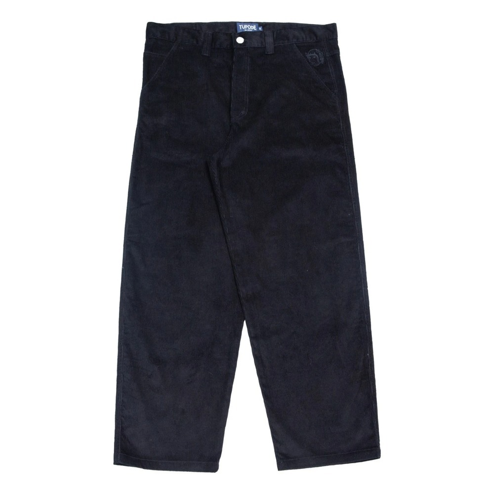 Calça TUPODE Og Baggy 889 Veludo Preto — PP / P / M / G / XG, Novo