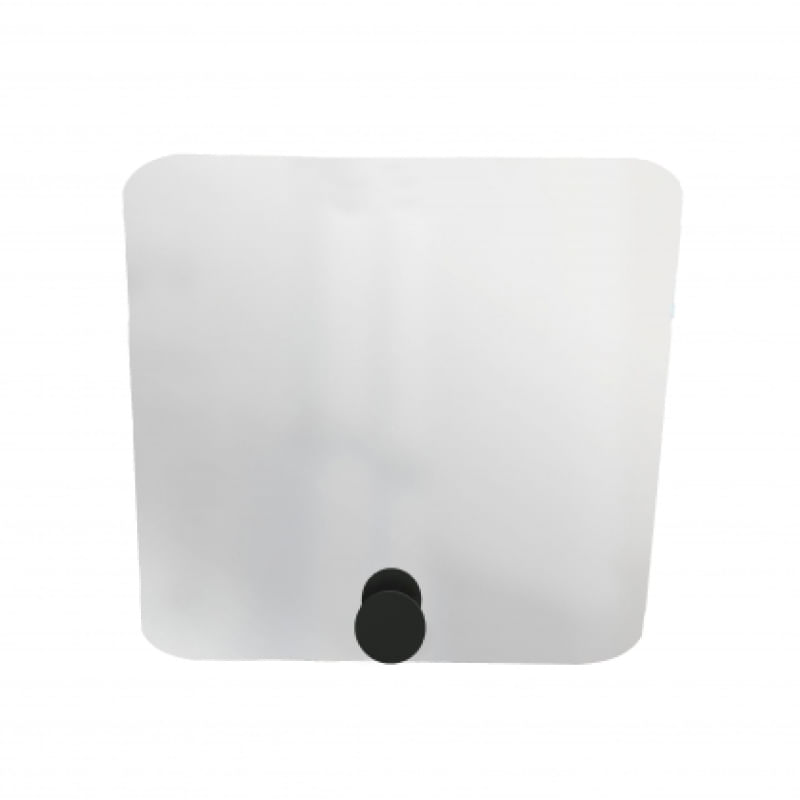 Espelho Funcional Hook 50x50 cm Quadrado Preto