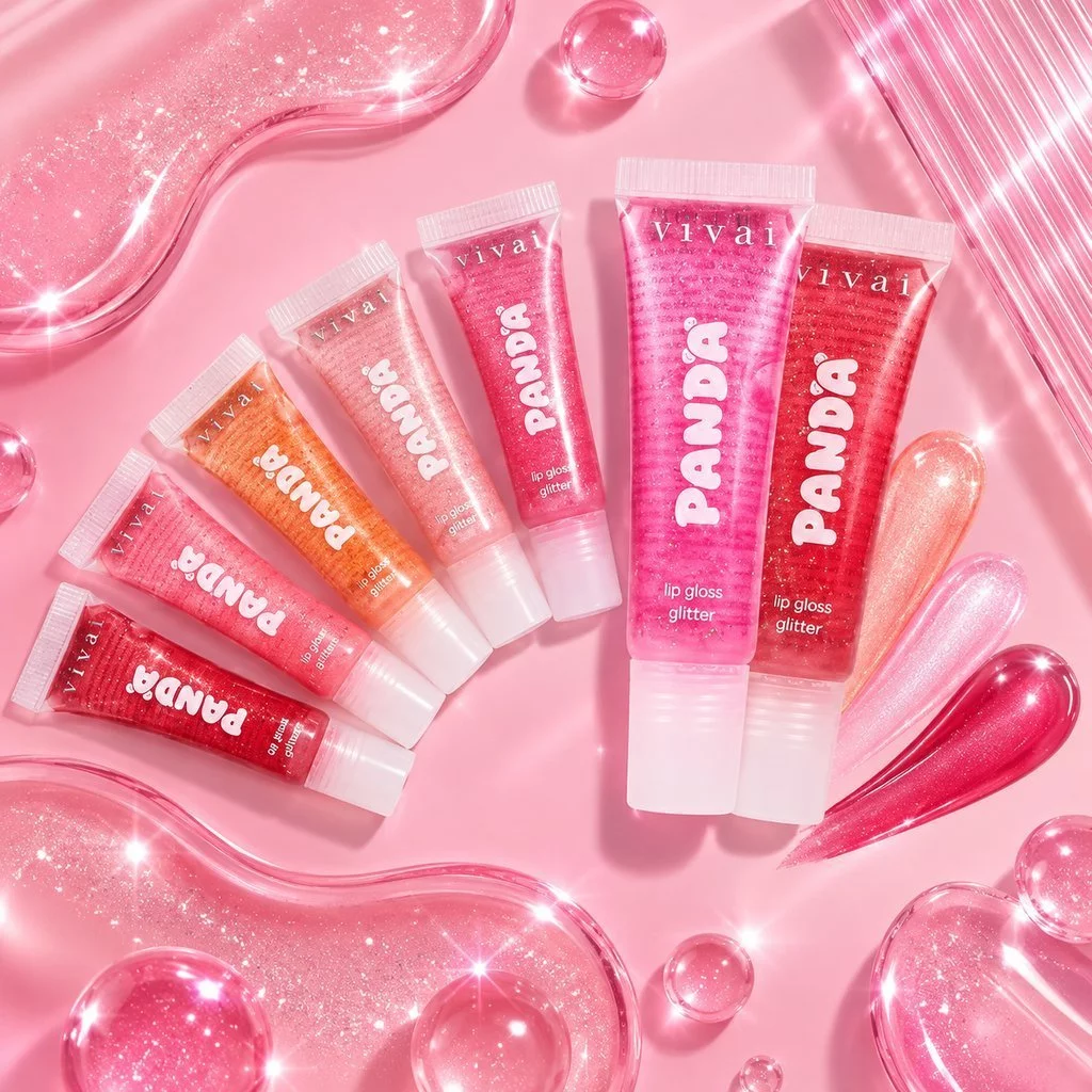 Lip Gloss Glitter PANDA Vivai Hidratante