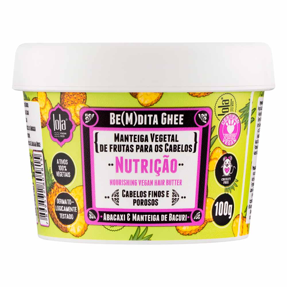 Máscara de Nutrição Lola Cosmetics Be(m)dita Ghee Abacaxi e Manteiga de Bacuri — 100g