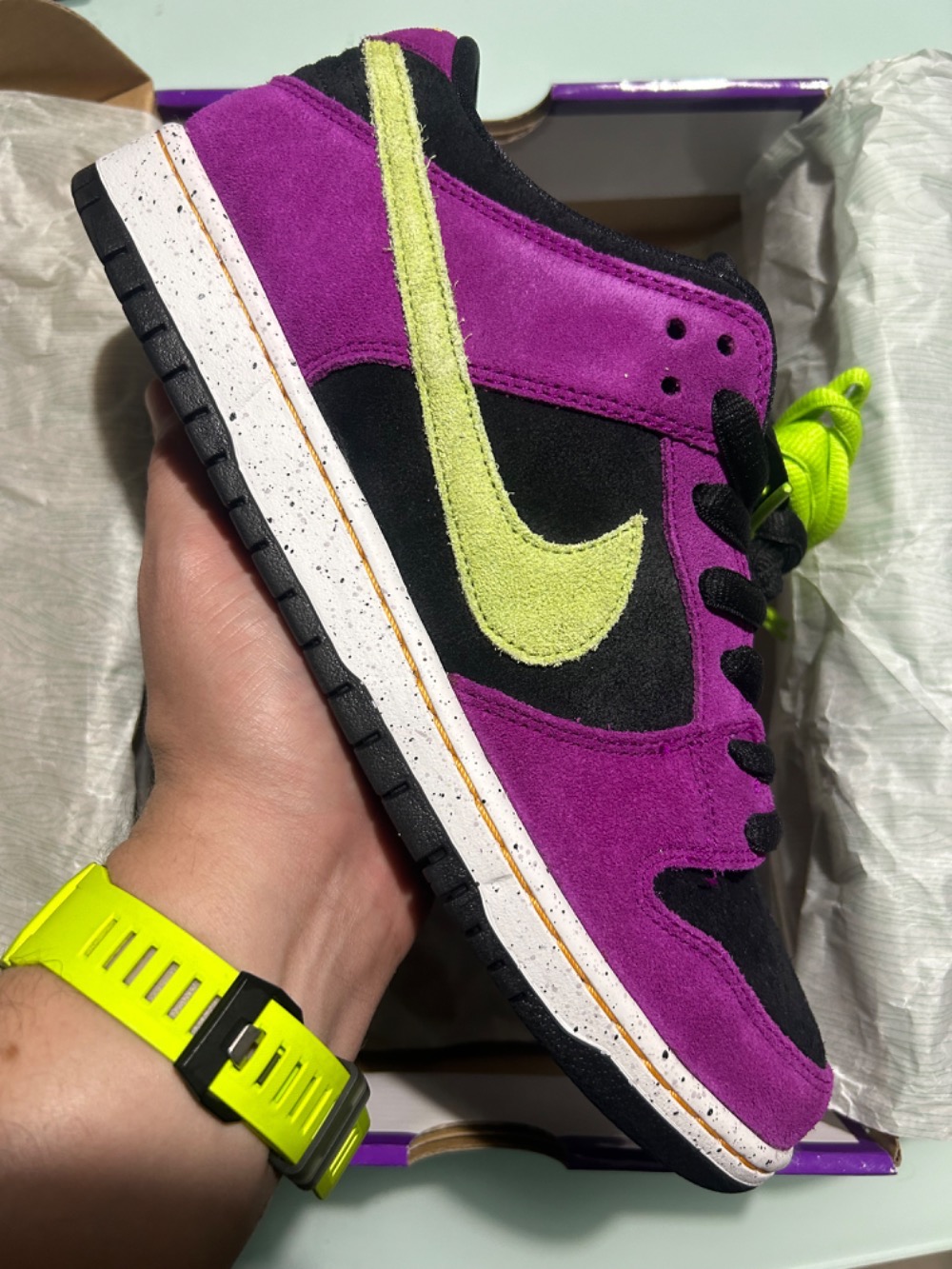 Nike SB Dunk Low Pro Red Plum — 43, Novo