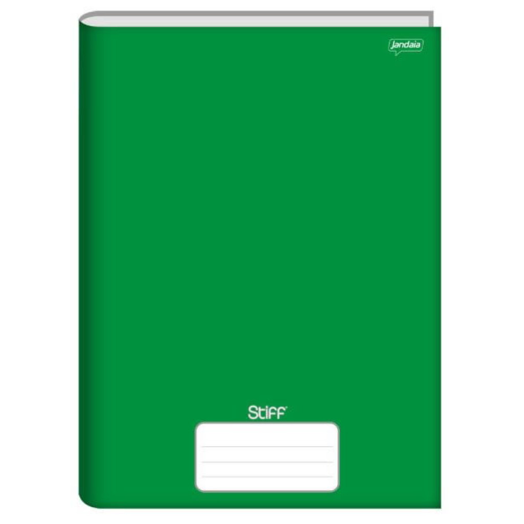 CADERNO BROCHURA UNIV CD 96FLS STIFF VERDE 00062 55