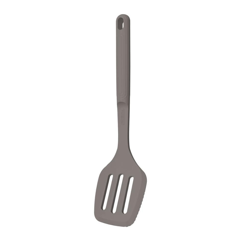 Espátula Vazada Softta em Silicone para Alimentos Cinza Tramontina